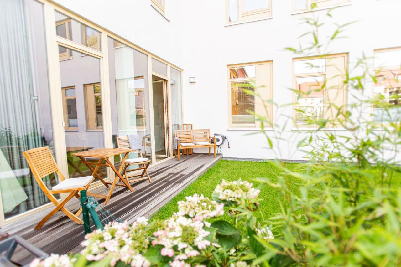 Eckhof Domizil - Grosszuegige Ferienwohnung Mit Kleinem Garten In Der Altstadt Von โกทา ภายนอก รูปภาพ
